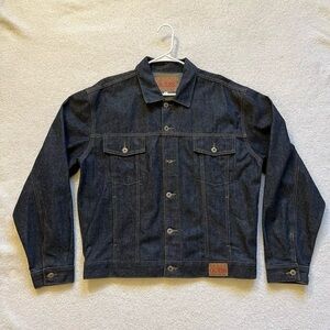 Guess Men's Dark Blue Denim Jacket